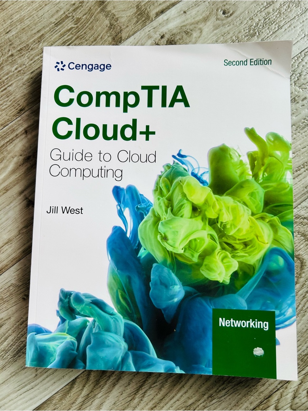 Cengage CompTIA Cloud+ Guide to Cloud Computing - Green & Blue Cover